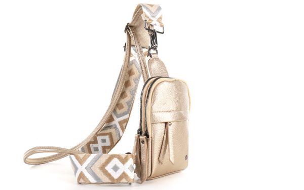 Champagne Crossbodytas "Bakkum" - Afbeelding 3