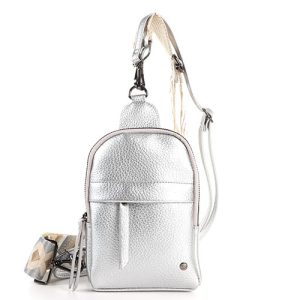 Silver crossbodytas "Bakkum"