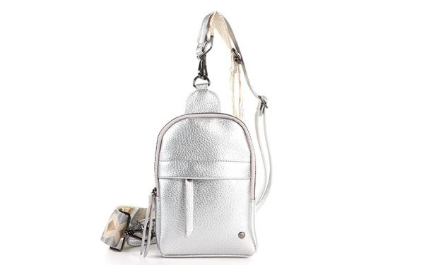 Silver crossbodytas "Bakkum"