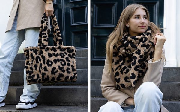 Panter camel shopper "Kaapstad" - Afbeelding 4
